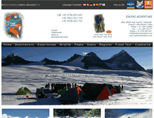 Tablet Screenshot of eskimoadventure.com